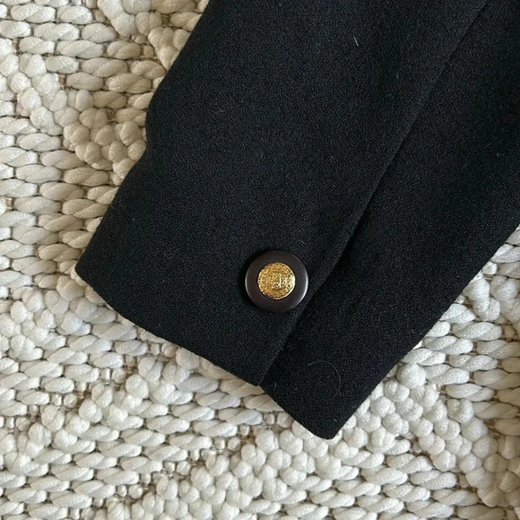 FOCUS 2000 by Charles Glueck Vintage Blazer Jacket Black | Black Blazer Jacket - Picture 8 of 9